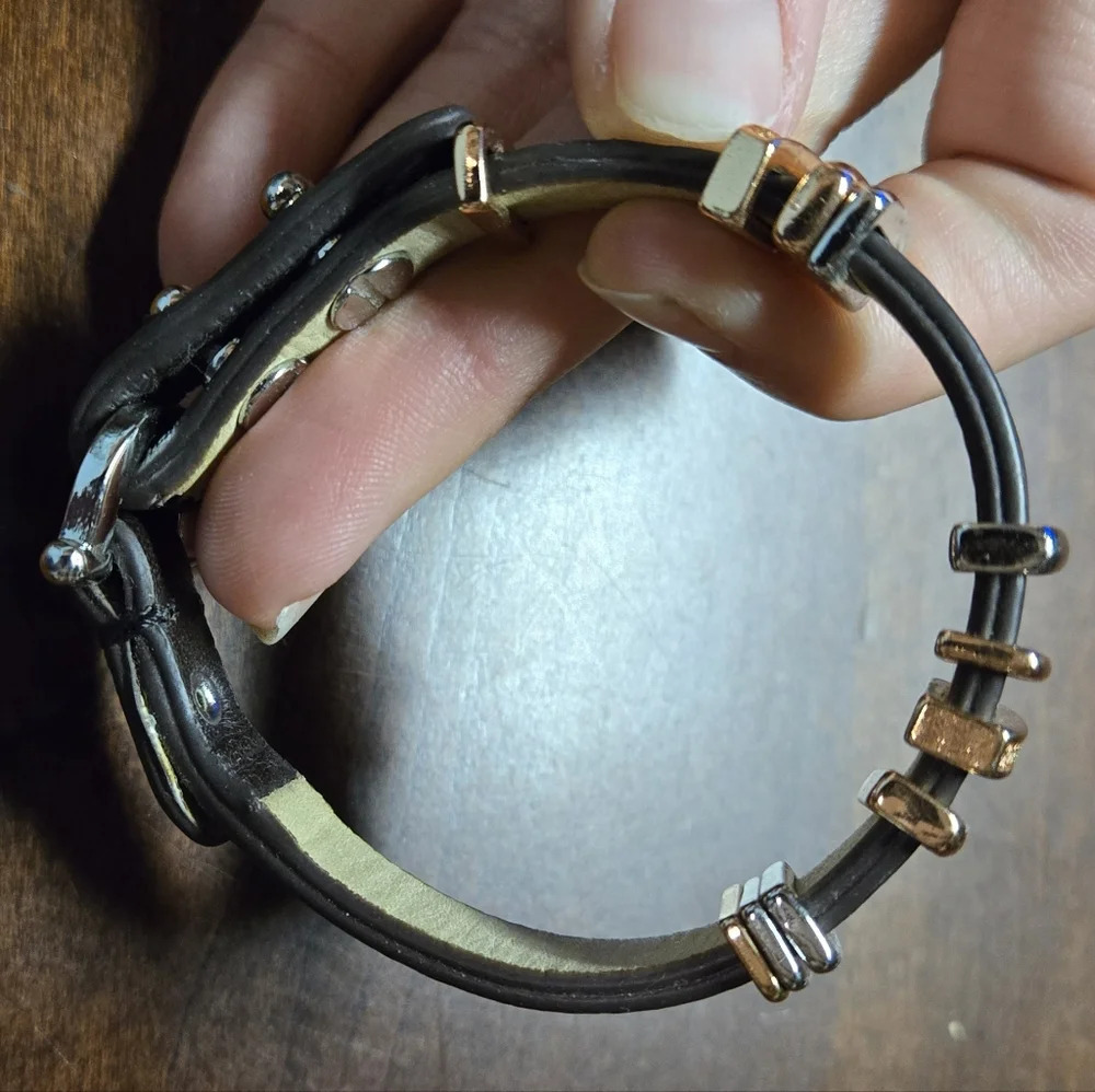 Fossil leather beaded bracelet - Picture 2 of 6